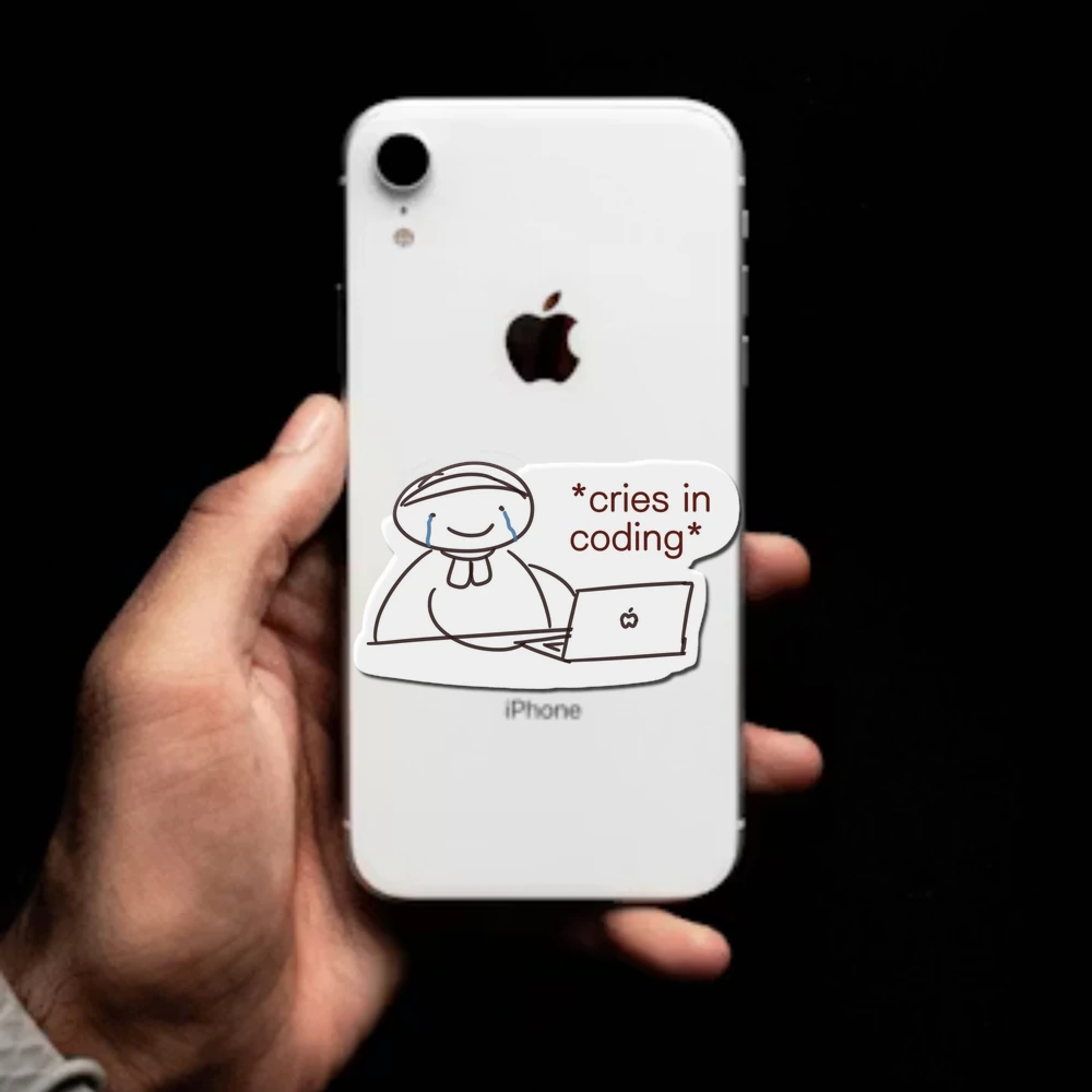 Cries Coding Sticker