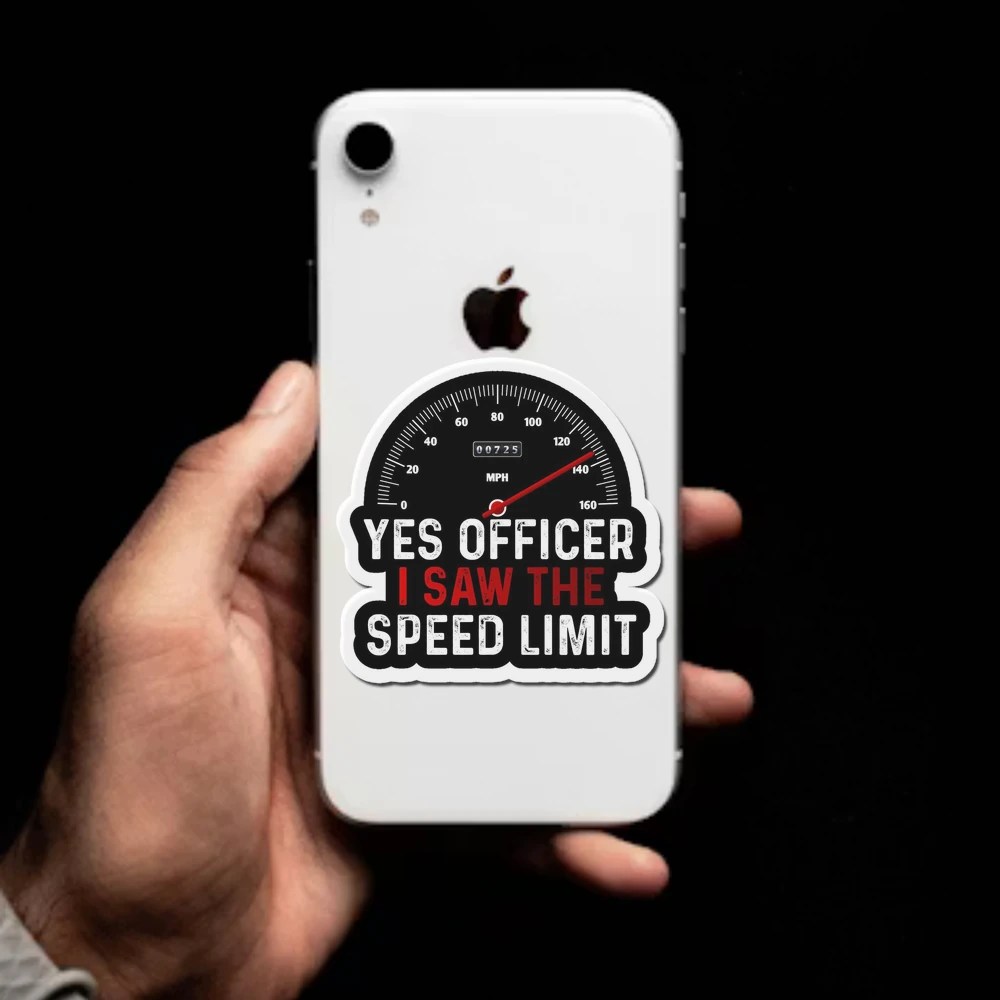 Funny Car Enthusiast Quote Yes Officer Saw Speed