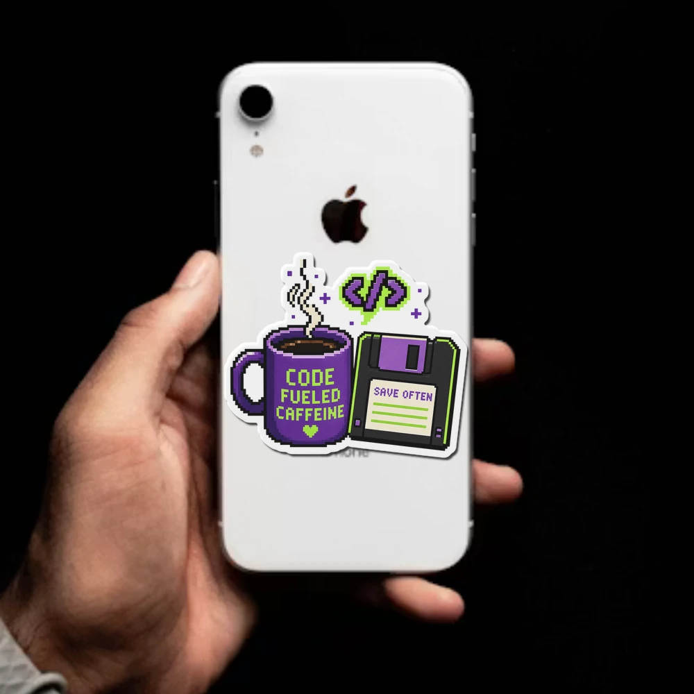 Code Fueled Caffeine Often Sticker