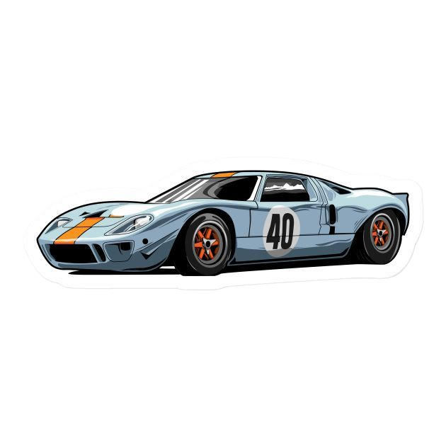 Le Mans Gt40 Mk1 Sticker