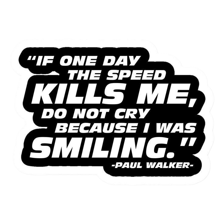 Wanna Race So Bad Just Honor Paul Not