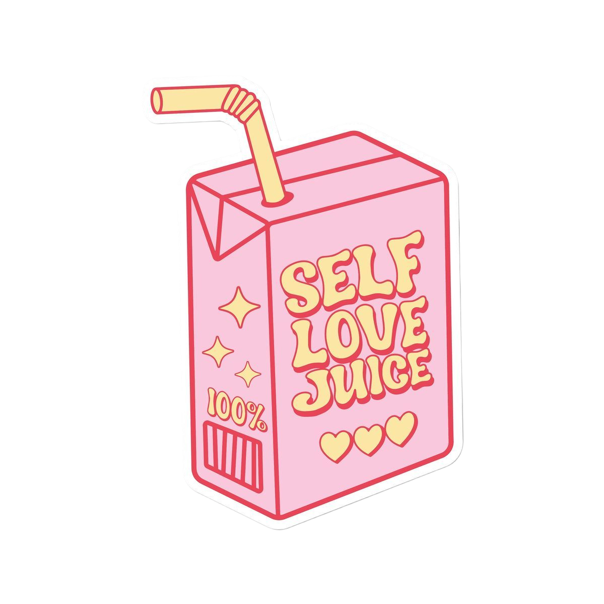 Self Love Juice Motivational Vinyl Stickers