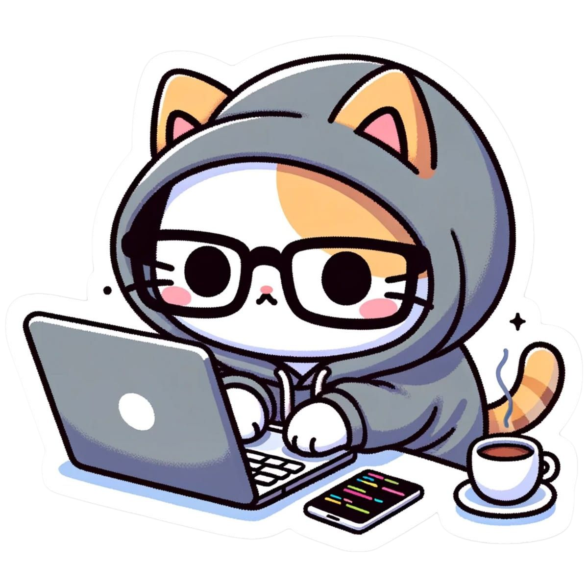 Coffee Gif Coder Cat Fueled Sessions Hoodie