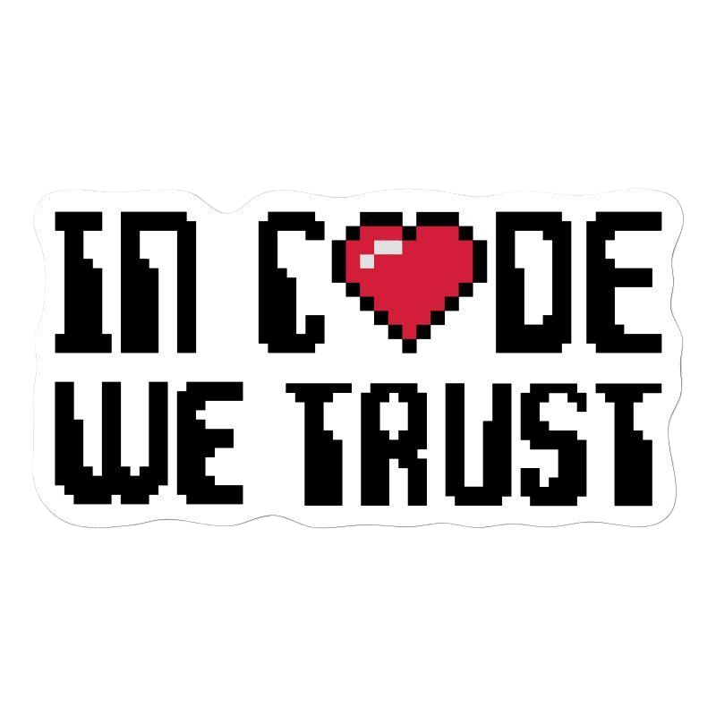 Geek Stickers Single Online Spreadshirt Code Trust