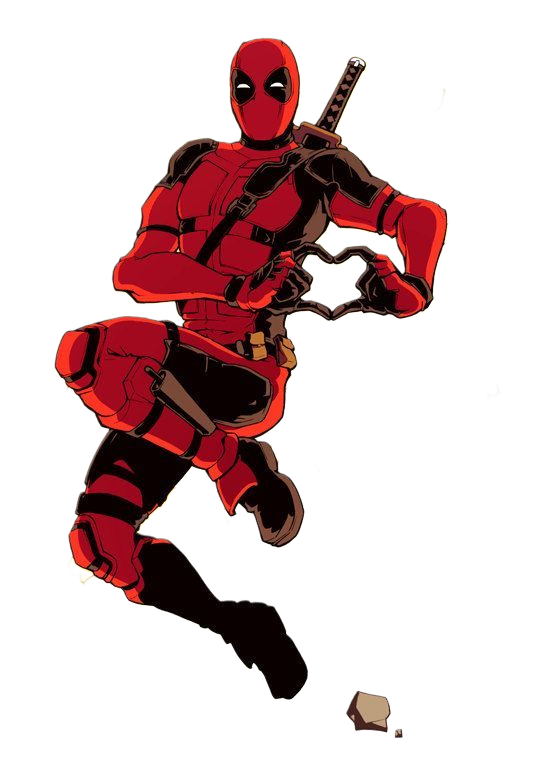 Deadpool Red Superhero 1